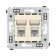 DKC Avanti Ванильная дымка Компьютерная розетка RJ-45 двойная категория 6А DKC Avanti Ванильная дымка Компьютерная розетка RJ-45 двойная категория 6А