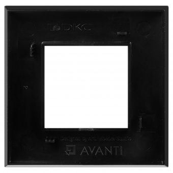 DKC Avanti Черный квадрат Рамка 2 модуля