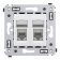 DKC Avanti Белое облако Розетка RJ-45 5e двойная DKC Avanti Белое облако Розетка RJ-45 5e двойная