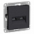 AtlasDesign Карбон Розетка двойная компьютерная RJ45+RJ45, кат.5E ATN001085