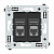 DKC Avanti Черный матовый Компьютерная розетка RJ-45 двойная  категория 6 экранированная