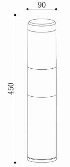 Наземный низкий светильник Maytoni Koln O590FL-L8B4K