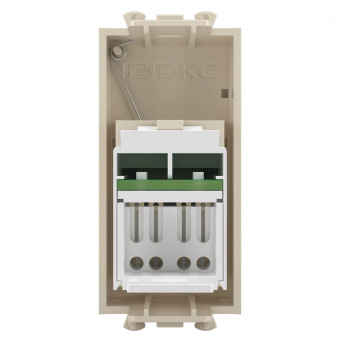 DKC Avanti Ванильная дымка Компьютерная розетка RJ-45  категория 6А 1 модуль