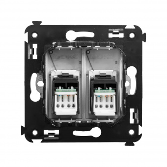 DKC Avanti Закаленная сталь Компьютерная розетка RJ-45 двойная  категория 6