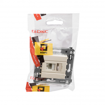 DKC Avanti Ванильная дымка Компьютерная розетка RJ-45 один  категория  6А