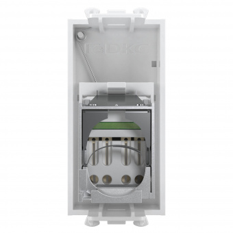 DKC Avanti Белое облако Компьютерная розетка RJ-45  категория 6 экранированная 1 модуль