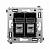 DKC Avanti Черный квадрат Компьютерная розетка RJ-45 двойная  категория 6 экранированная