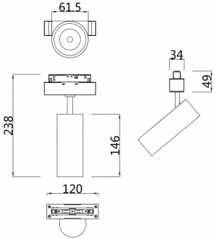 Светильник на штанге Maytoni Focus LED TR019-2-15W4K-W