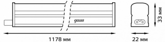 Накладной светильник Gauss Elementary 130411214