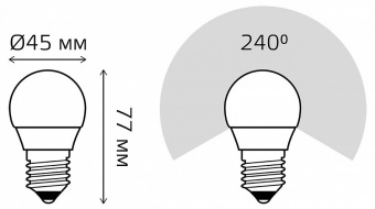 Лампа светодиодная Gauss LED Elementary E27 12Вт 4100K 53222