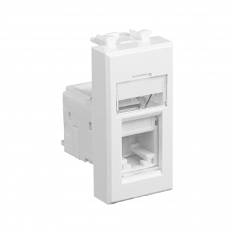 DKC Avanti Белое облако Компьютерная розетка RJ-45 категория 6 1модуль