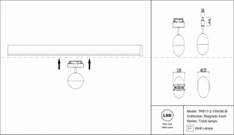 Светильник на штанге Maytoni Track lamps TR017-2-10W3K-B