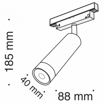 Светильник на штанге Maytoni Track lamps TR019-2-7W3K-B