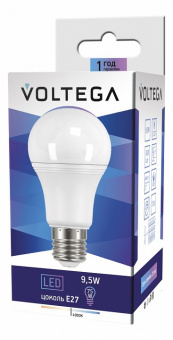 Лампа светодиодная Voltega Simple E27 9Вт 4000K VG2-A2E27cold9W