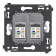 DKC Avanti Закаленная сталь телефонная розетка RJ-12 двойная DKC Avanti Закаленная сталь телефонная розетка RJ-12 двойная