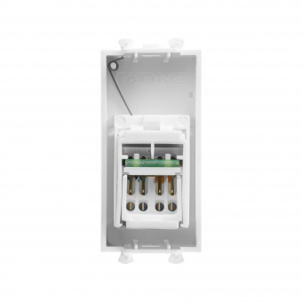DKC Avanti Белое облако Компьютерная розетка RJ-45  категория 6А 1 модуль