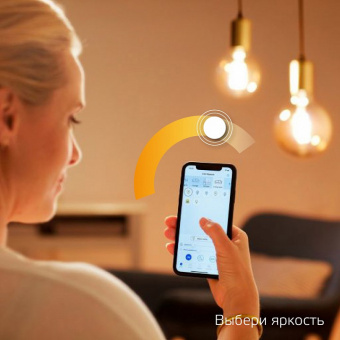 Лампа светодиодная с управлением через Wi-Fi Gauss Smart Home E27 7Вт 2500K 1320112